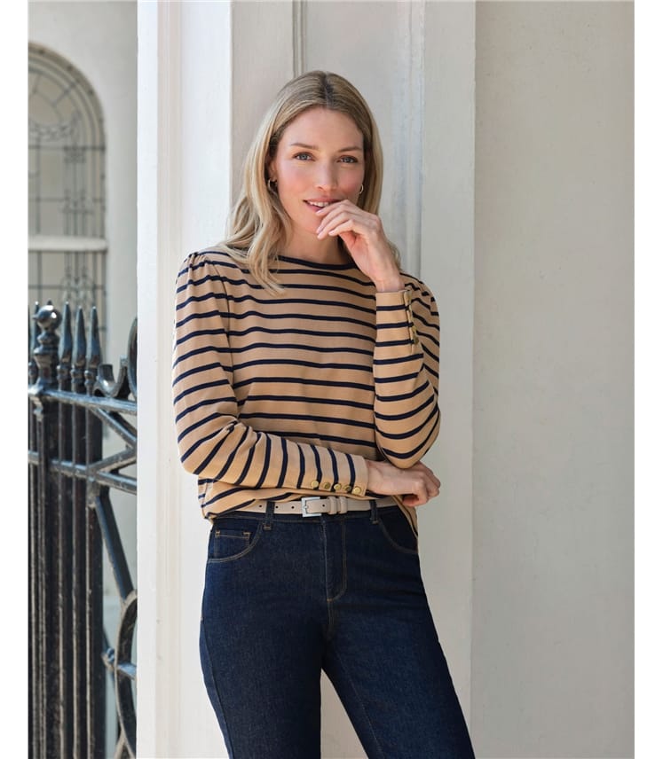 Button Sleeve Top