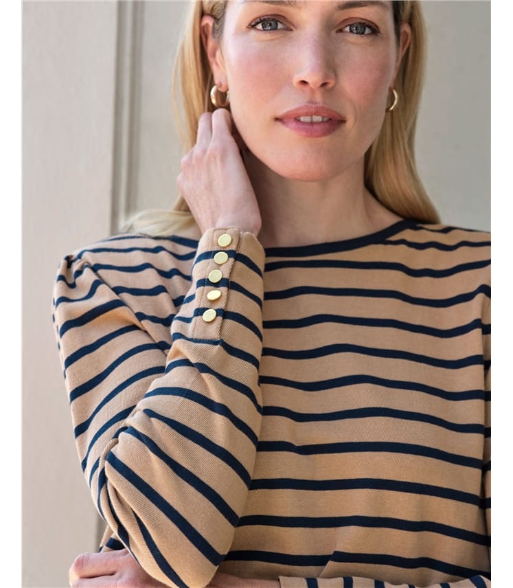 Button Sleeve Top