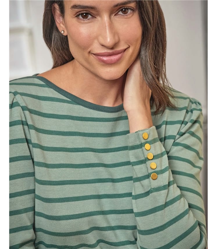 Button Sleeve Top