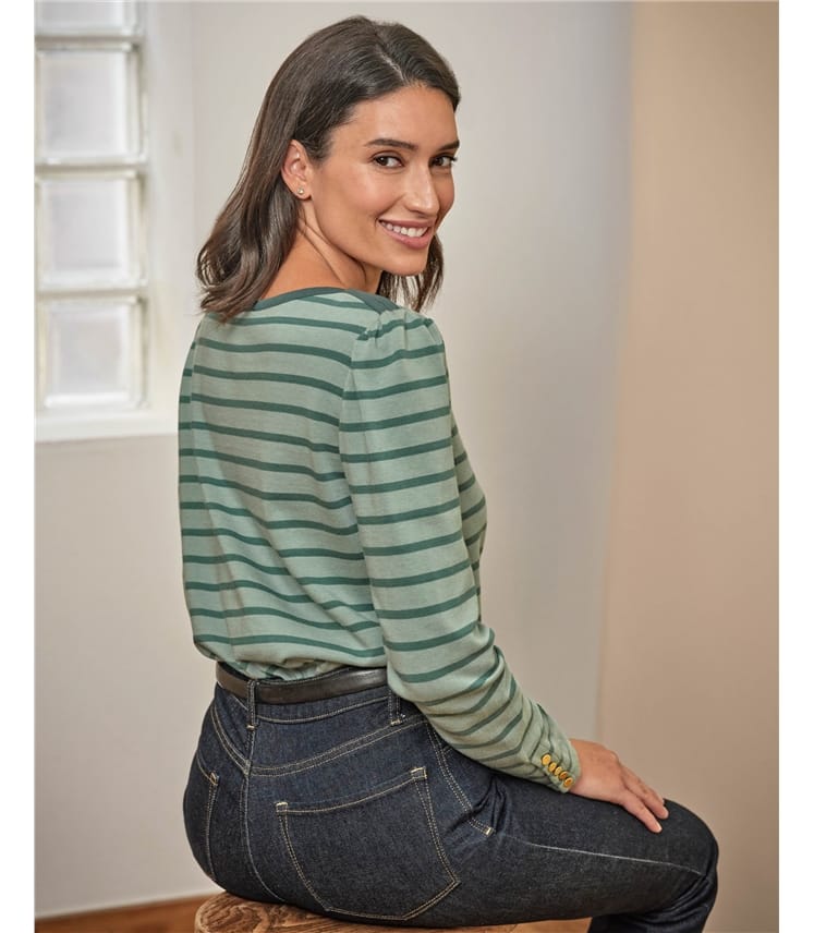 Button Sleeve Top