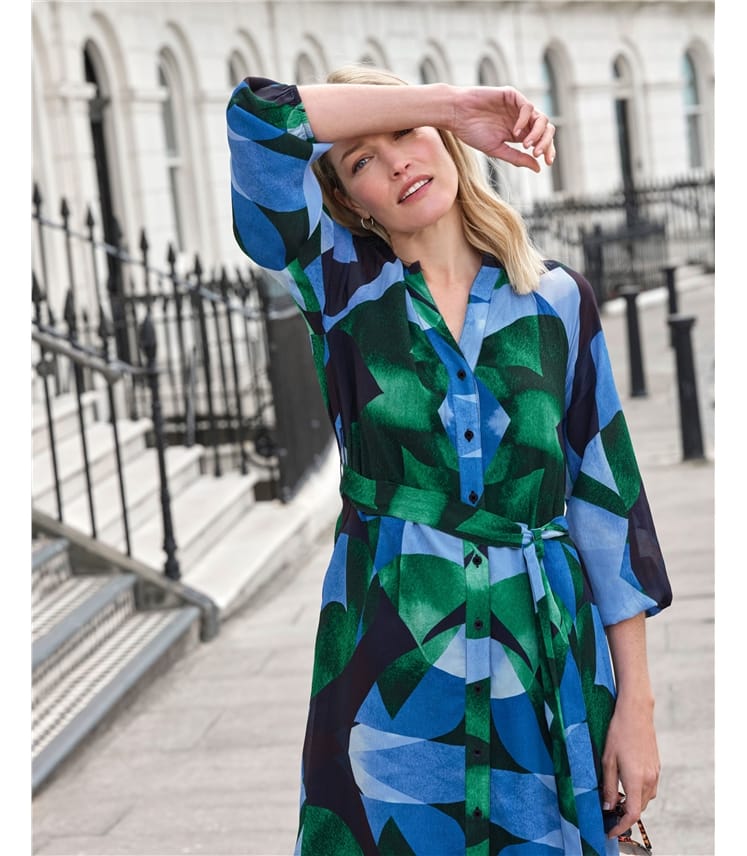 Belted Shirt Dress