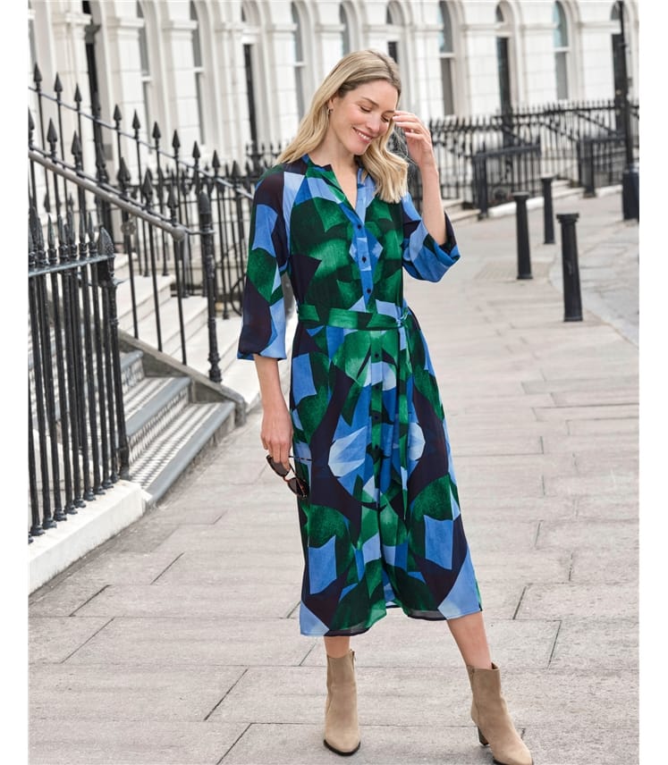 Belted Shirt Dress