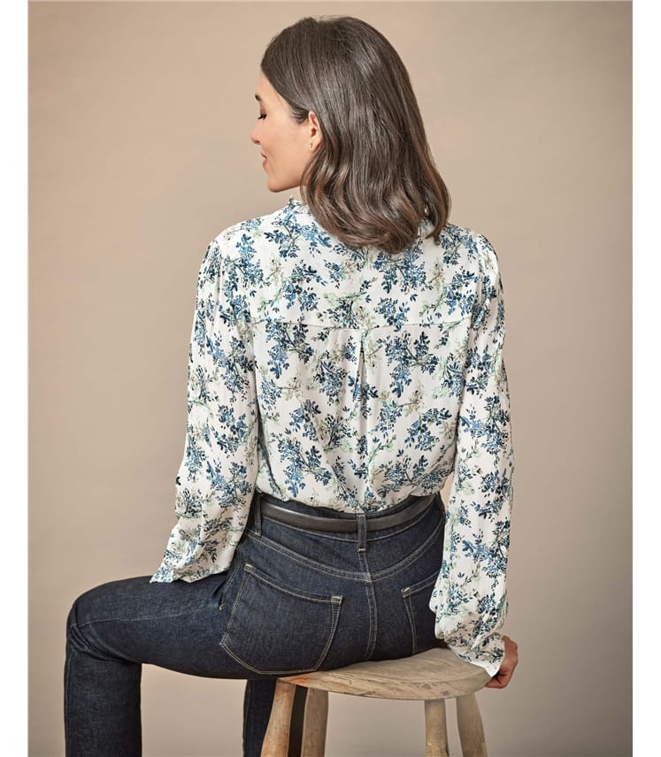 Frill Neck Detail Blouse