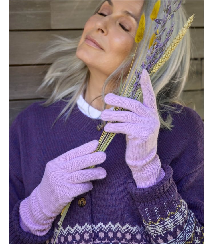 Cashmere Merino Ribbed Gloves