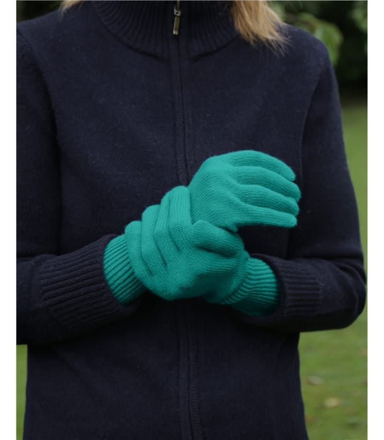 Cashmere Merino Ribbed Gloves