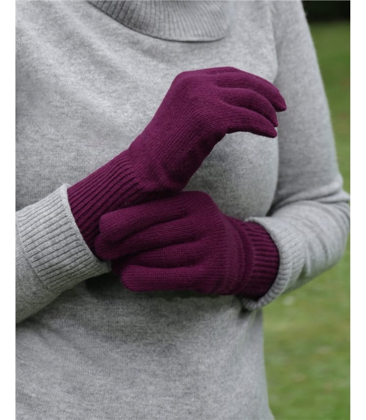 Cashmere Merino Ribbed Gloves