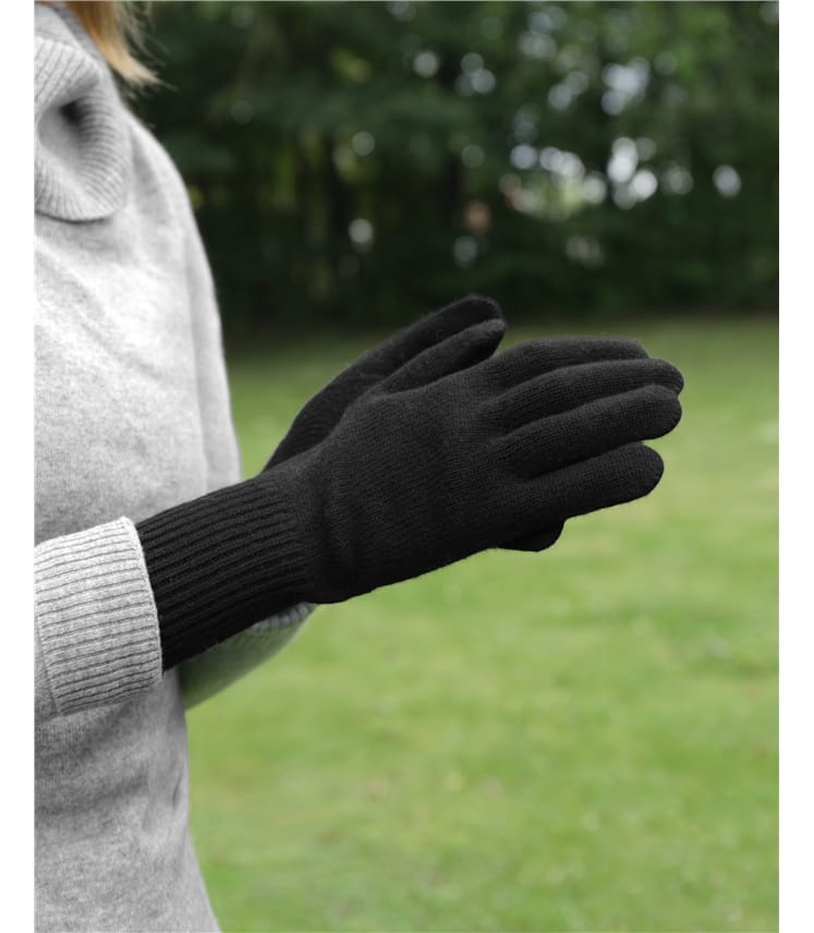 Cashmere Merino Ribbed Gloves