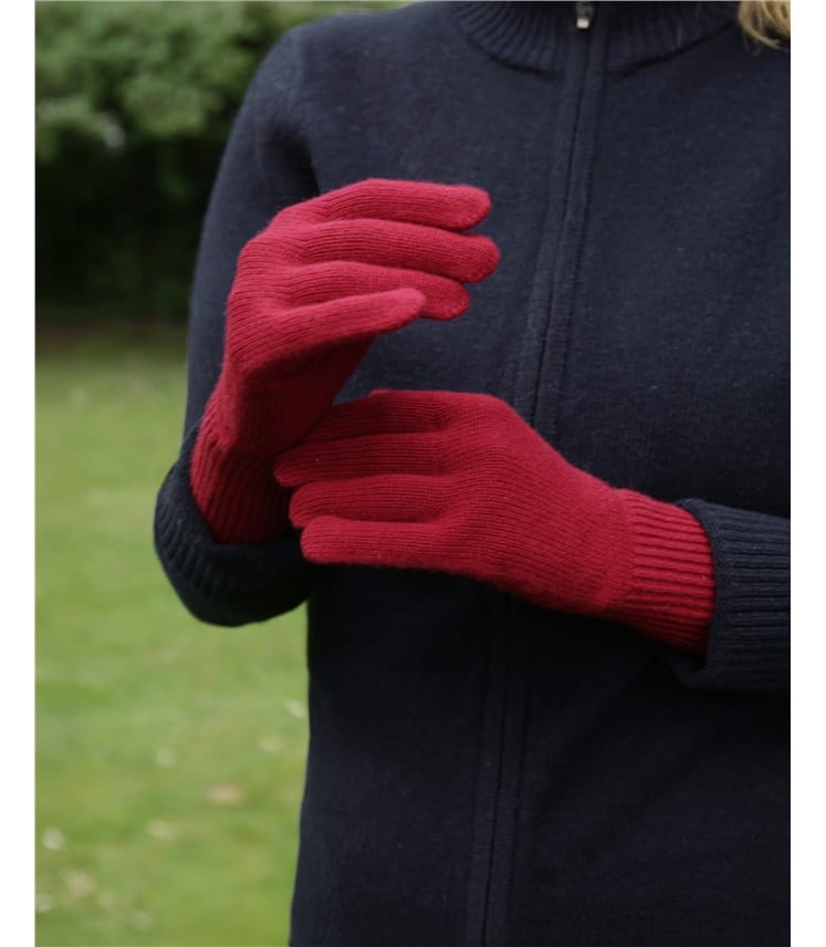 Cashmere Merino Ribbed Gloves