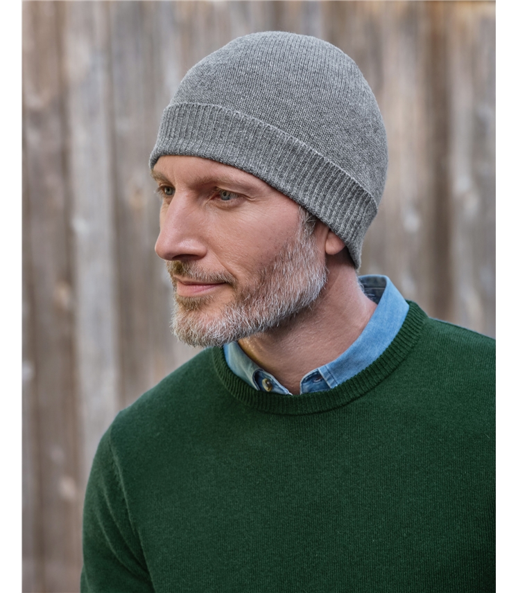 Mens Cashmere Merino Hat