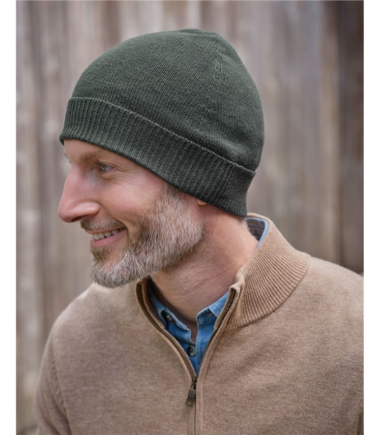 Mens Cashmere Merino Hat