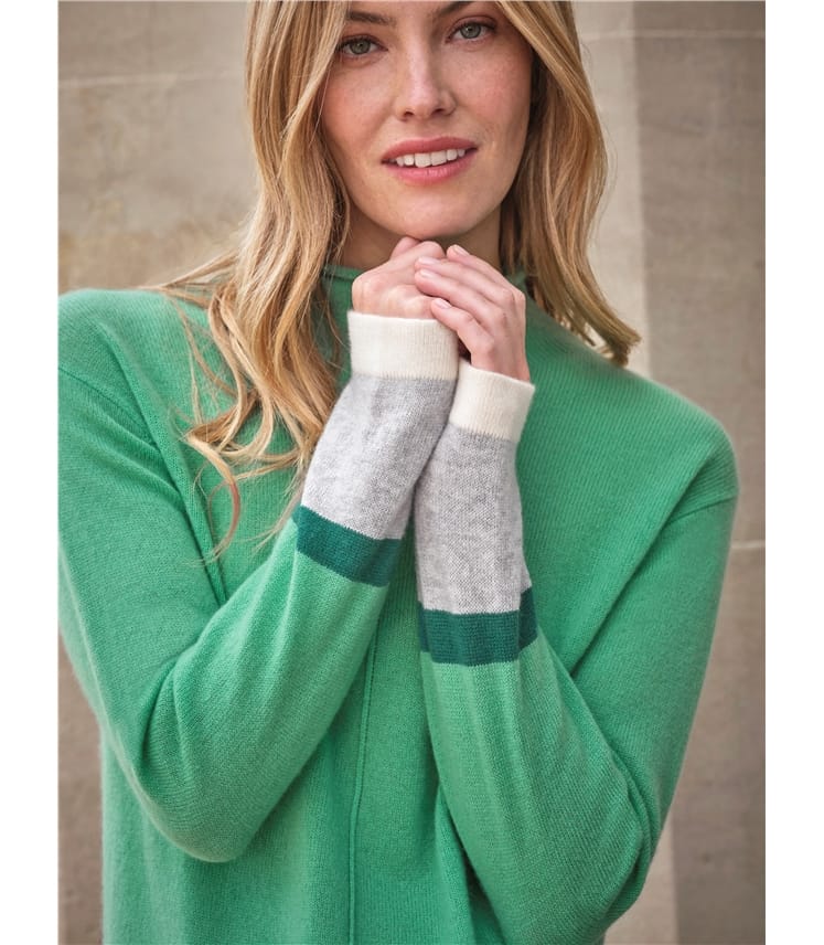 Gassato Striped Color Block Sweater
