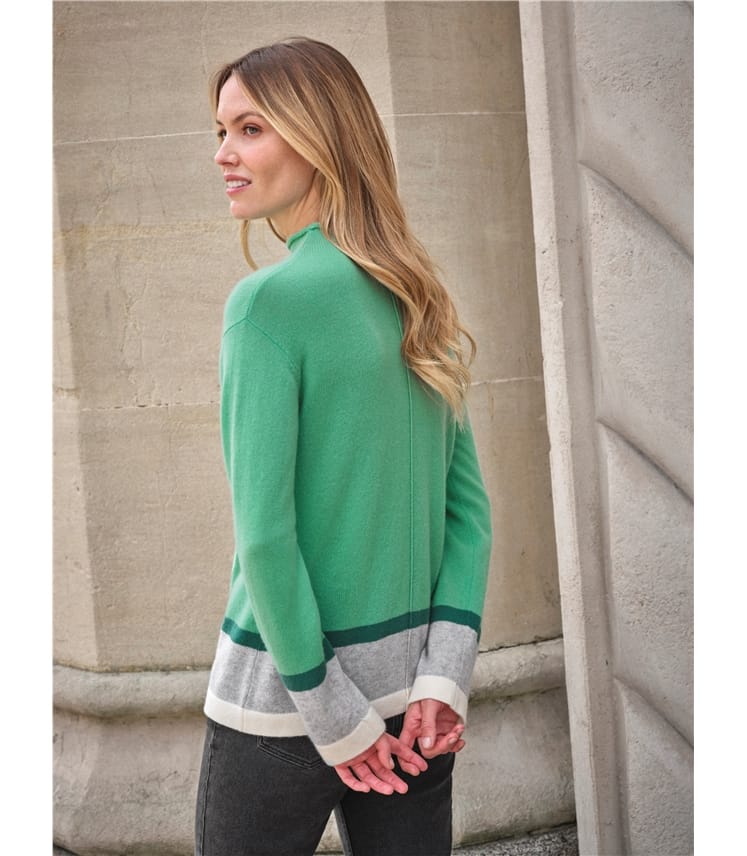 Gassato Striped Color Block Sweater