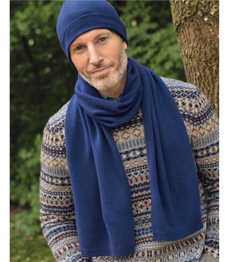 Mens Cashmere Merino Scarf