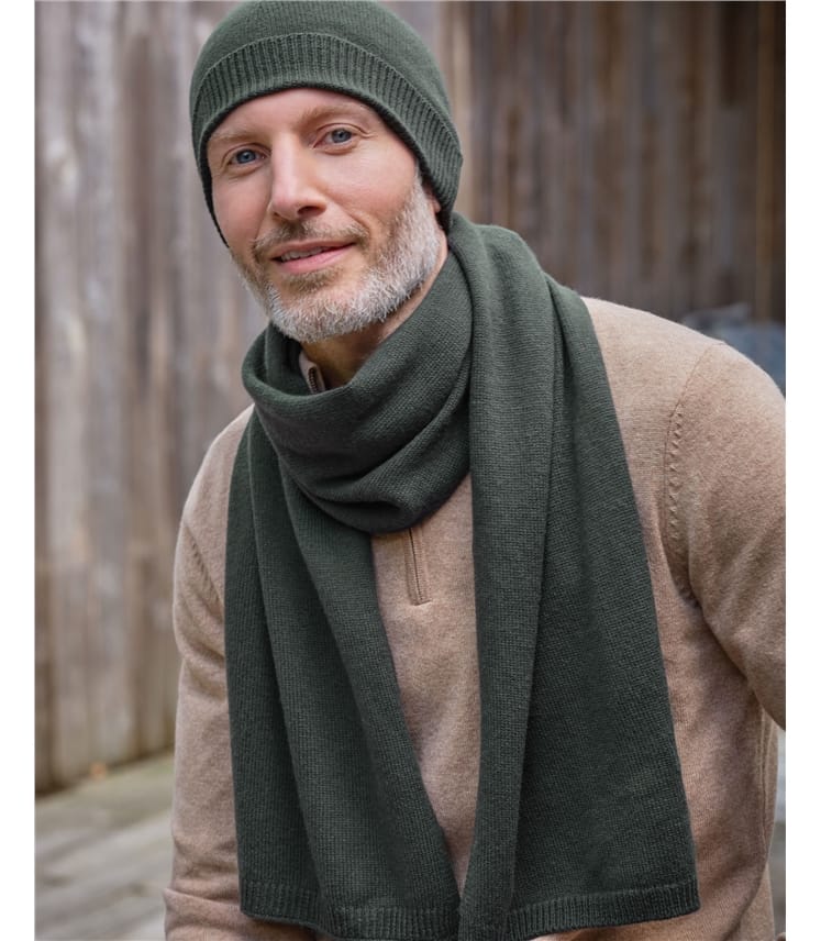 Mens Cashmere Merino Scarf
