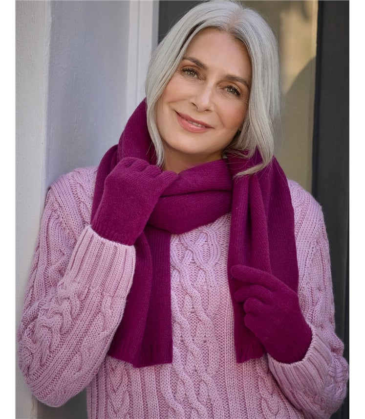 Womens Essential Lambswool Scarf