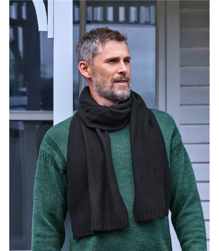 Mens Essential Lambswool Scarf