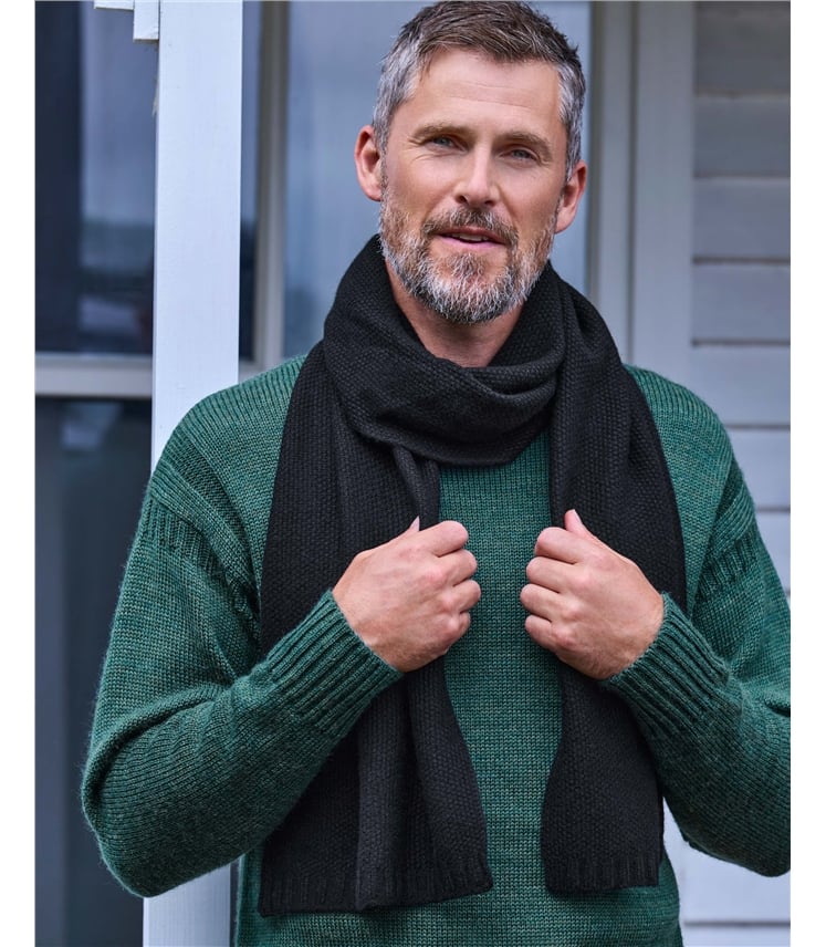 Mens Essential Lambswool Scarf