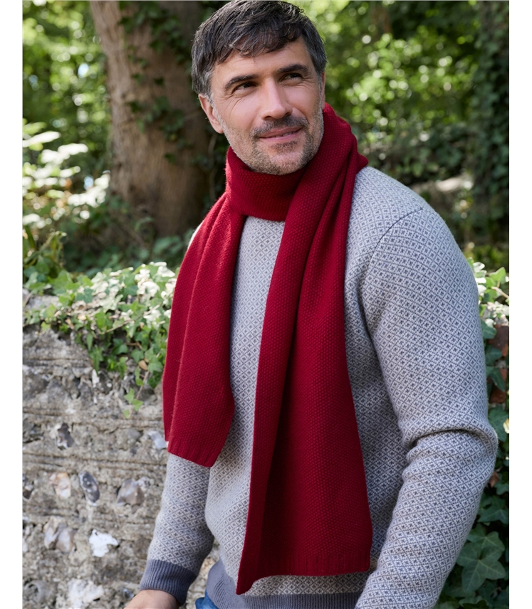 Mens Essential Lambswool Scarf