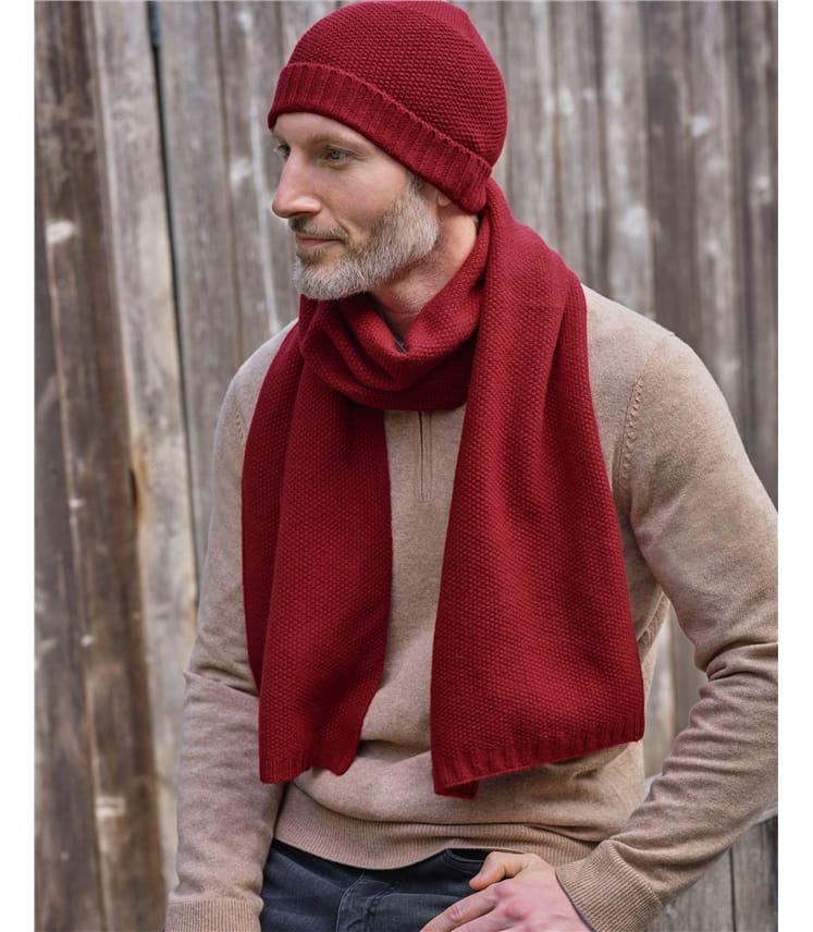 Mens Essential Lambswool Scarf