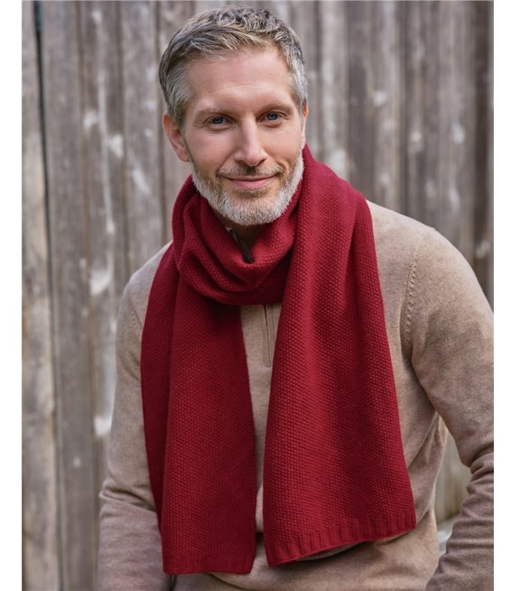 Mens Essential Lambswool Scarf