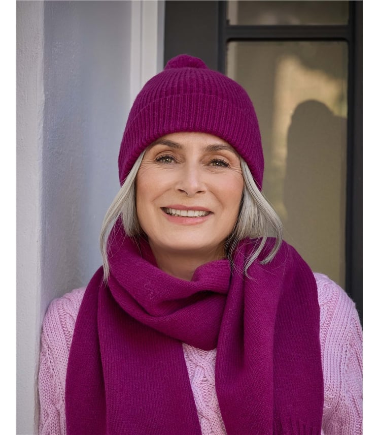 Mütze aus Lammwolle für Damen