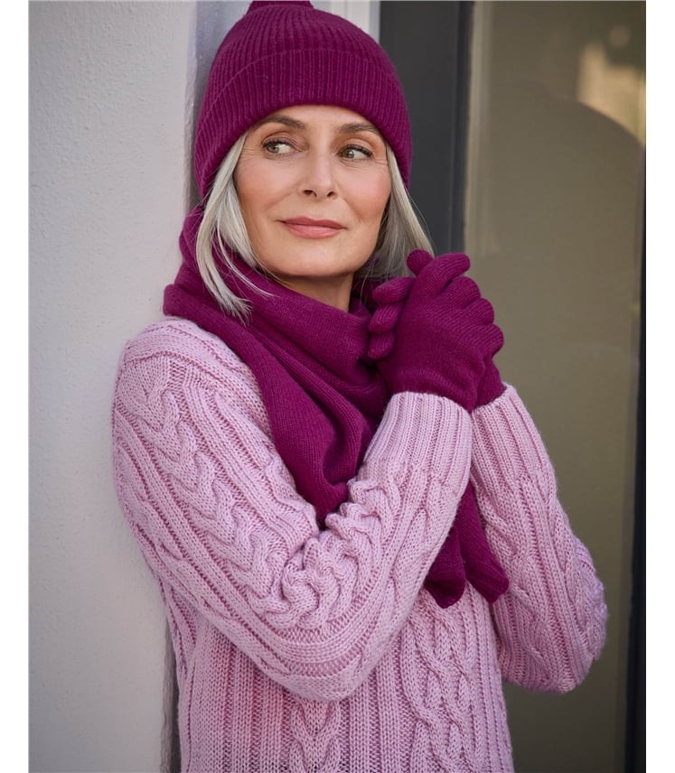 Mütze aus Lammwolle für Damen