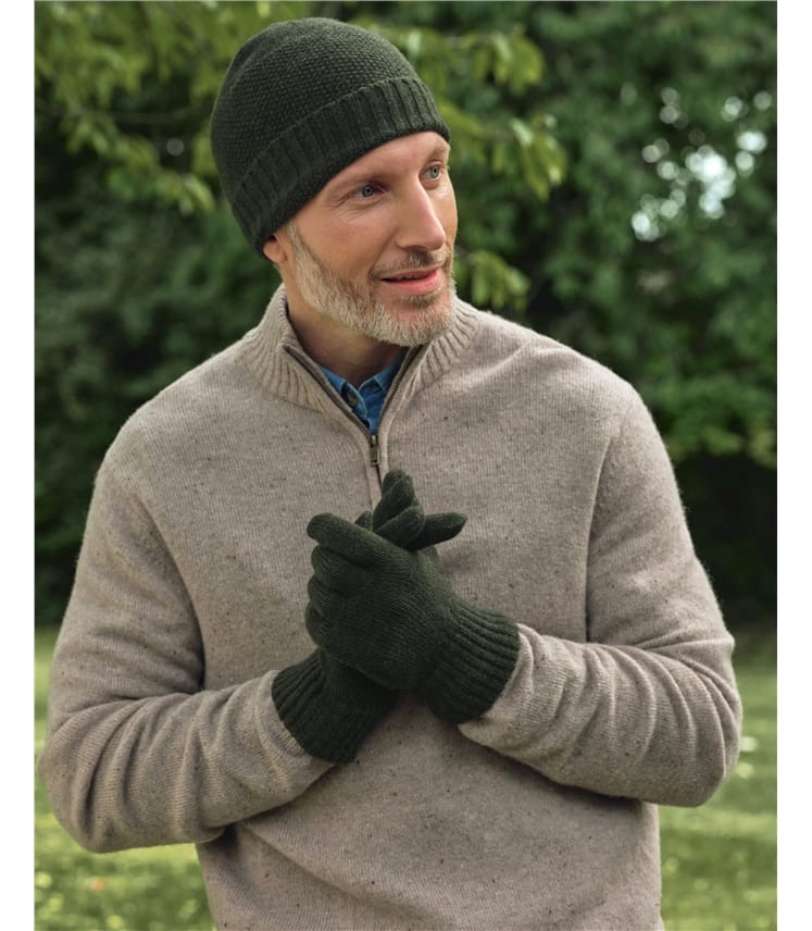 Mens Essential Pure Lambswool Gloves