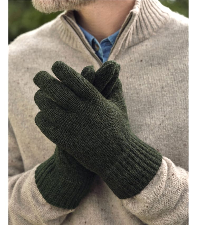 Mens Essential Pure Lambswool Gloves
