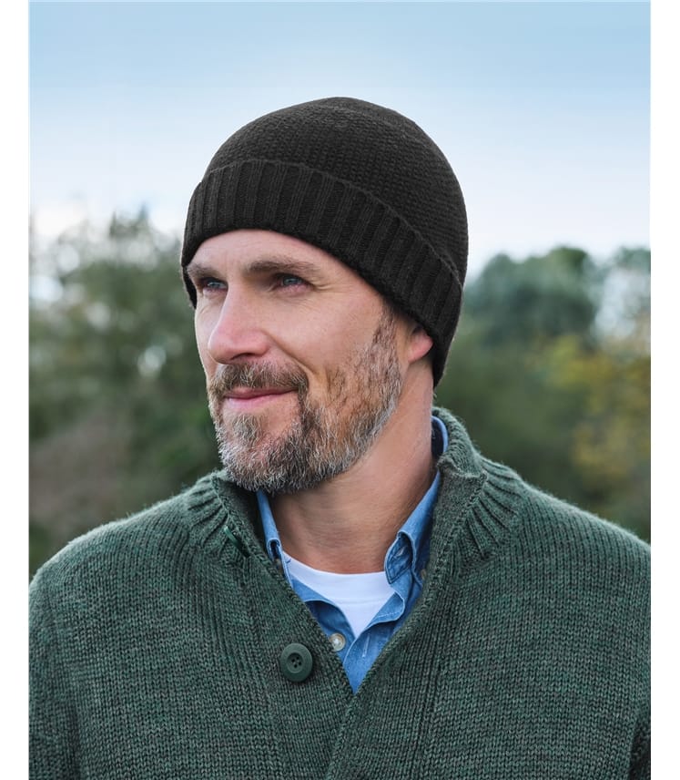 Bonnet en laine d'agneau essentiel pour hommes