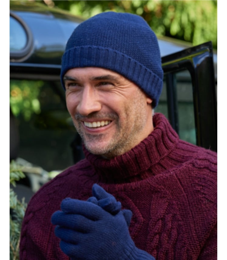Bonnet en laine d'agneau essentiel pour hommes