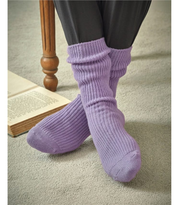 Socken aus Merinowolle und Kaschmir für Damen