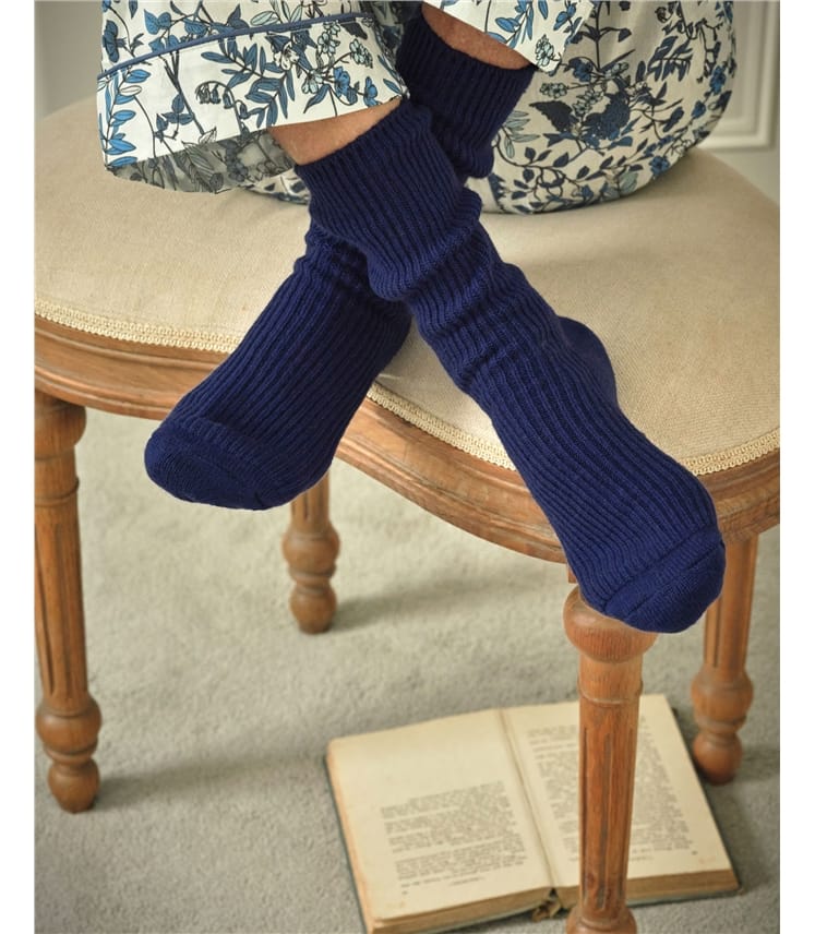 Socken aus Merinowolle und Kaschmir für Damen
