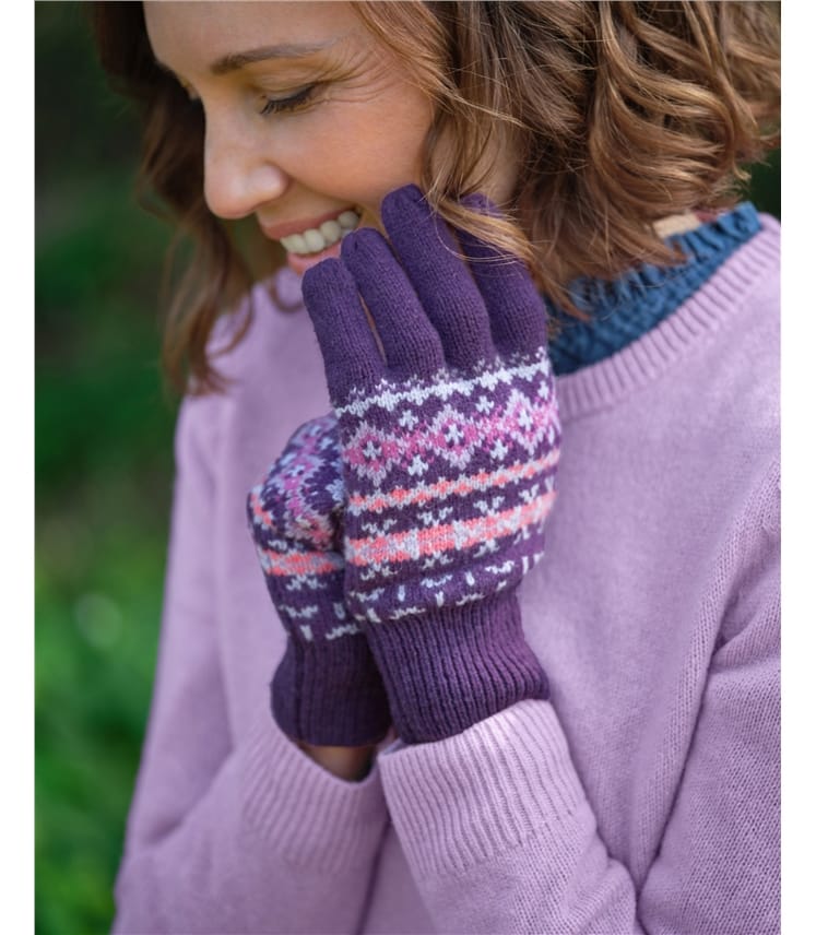 Womens Fairisle Glove