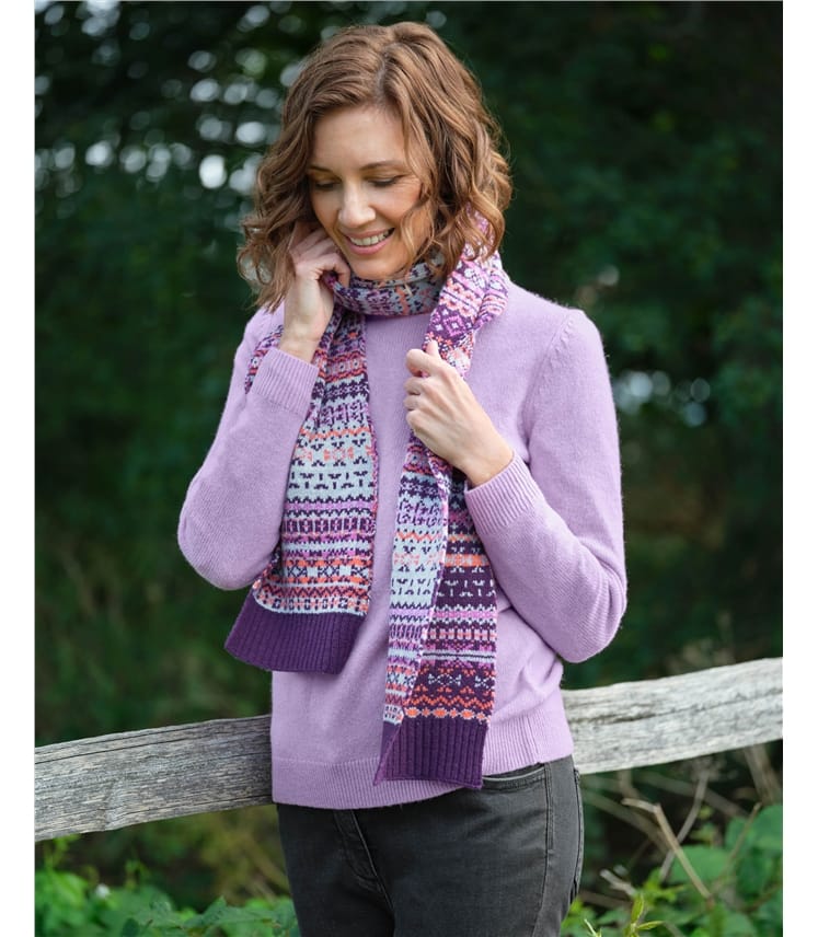 Womens Fairisle Scarf