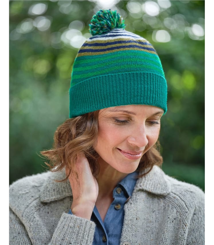 Multi Stripe Lambswool Hat