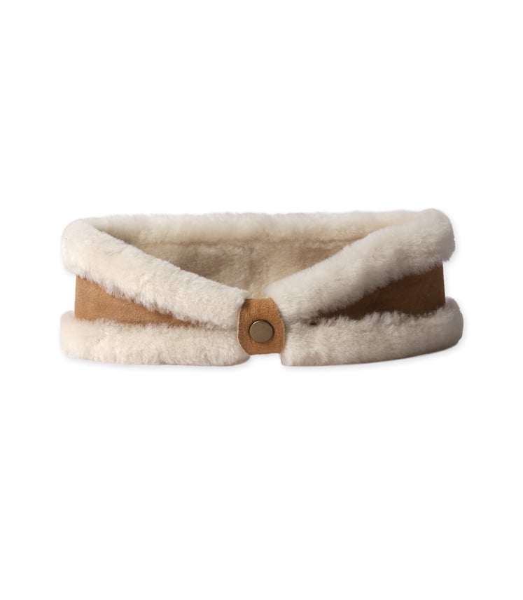 Sheepskin And Suede Headband