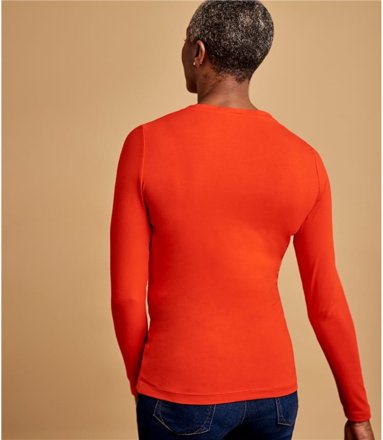Download Blood Orange | Womens Basic Jersey Long Sleeve Top ...