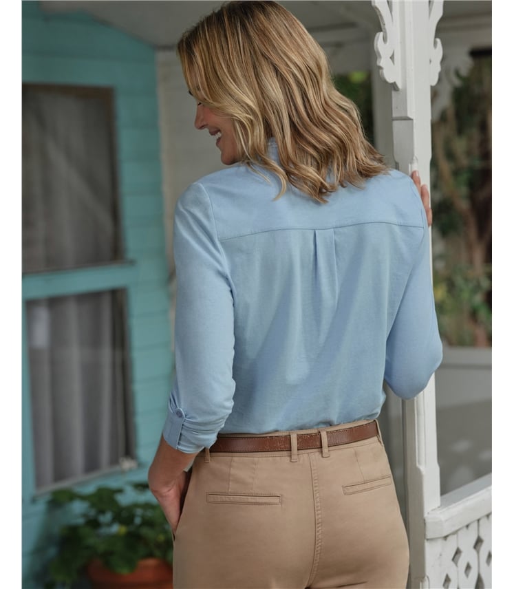 Jersey-Hemd aus Bio-Baumwollmischung