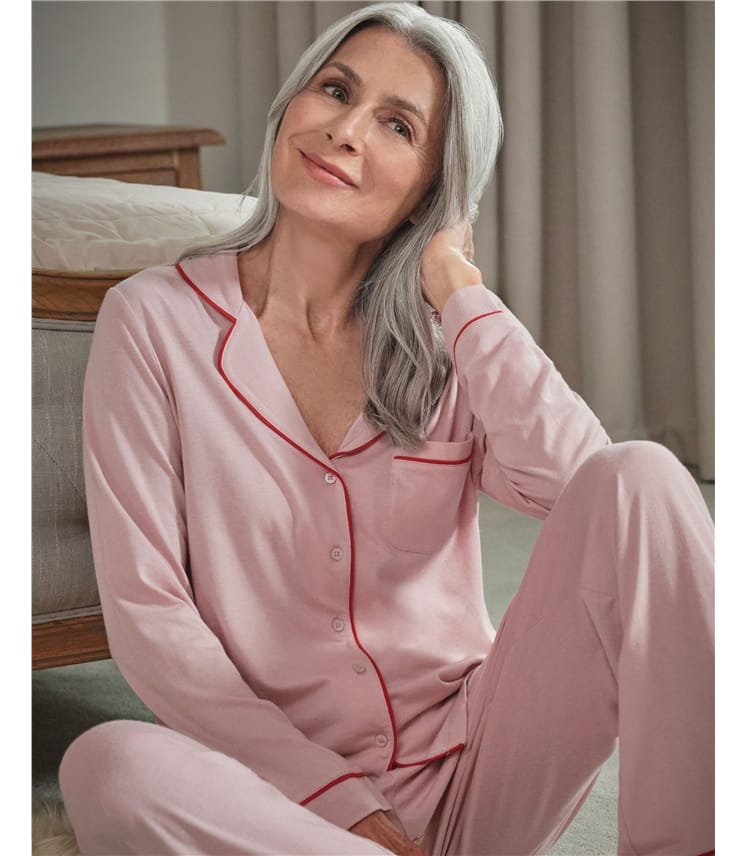 Jersey Revere Collar PJ Top