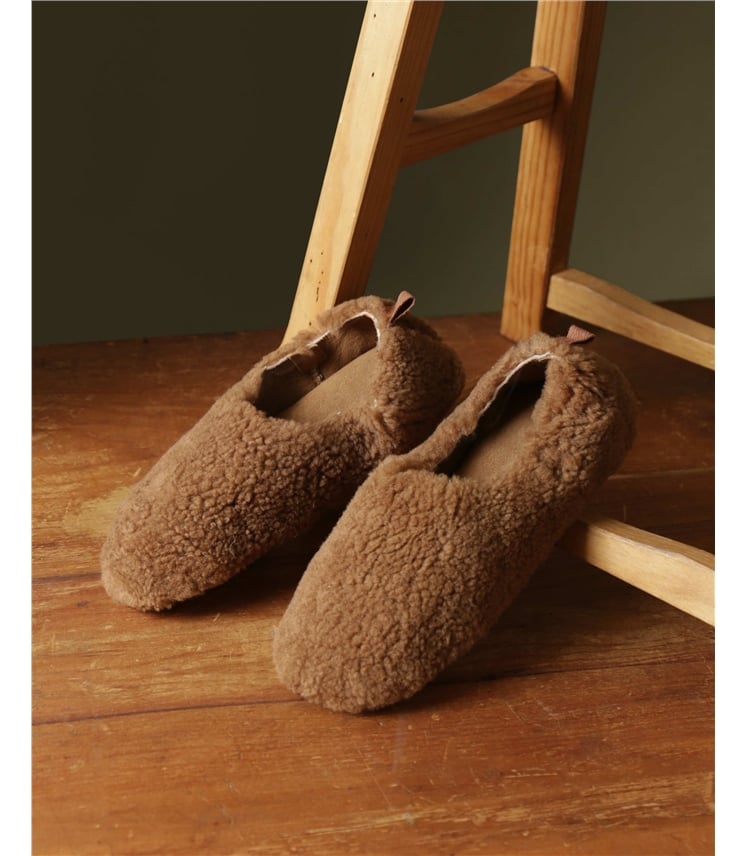 Ballerinas aus weichem Schaffell für Damen
