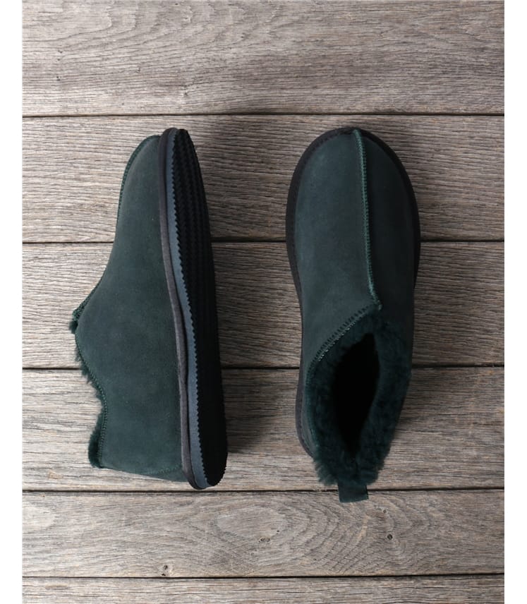 Herren-Boots aus Veloursleder und Lammfell