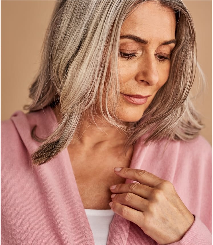 Rosebud Womens Short Dressing Gown With Hood WoolOvers UK