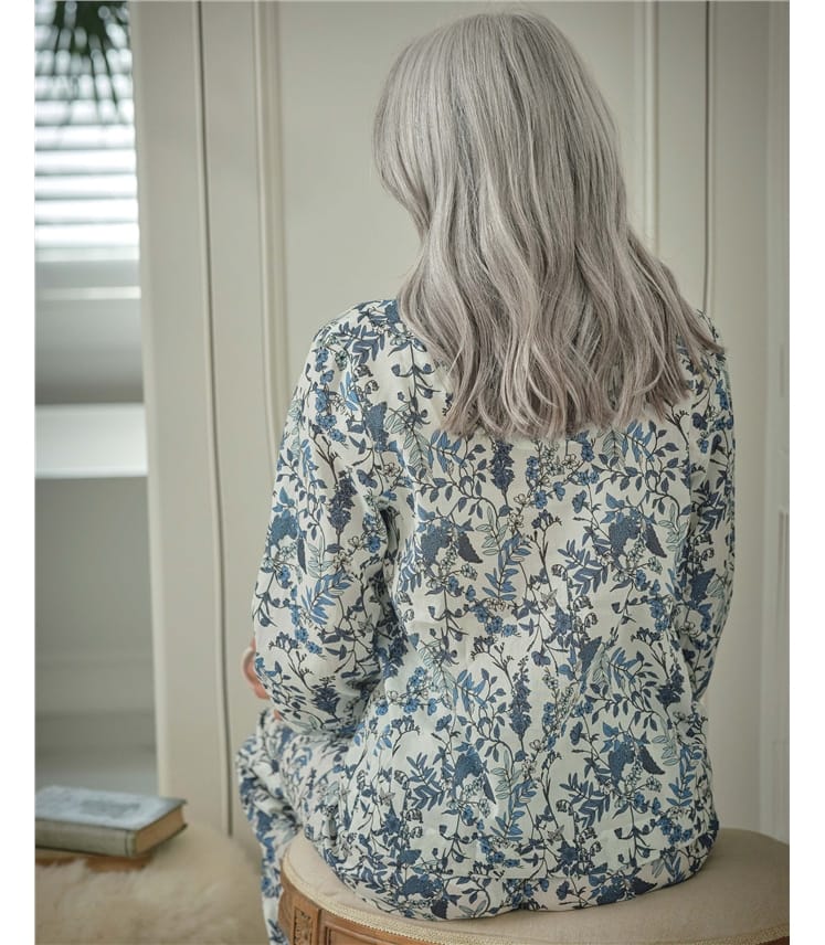 Woven Revere Collar PJ Top