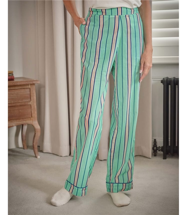 Bas de pyjama tissé