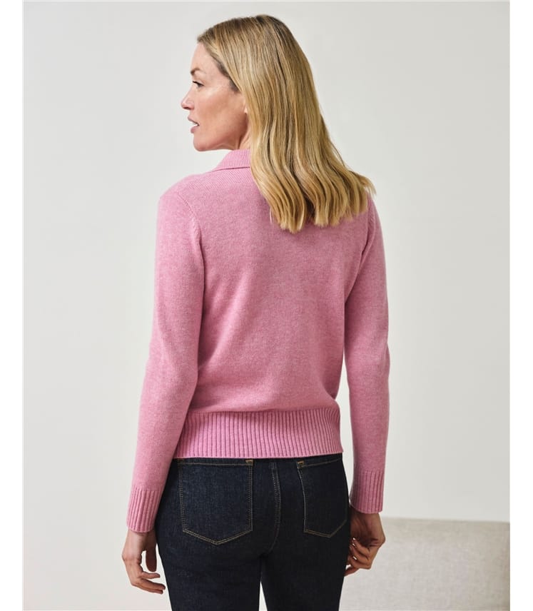 Cashmere Blend Collar Sweater