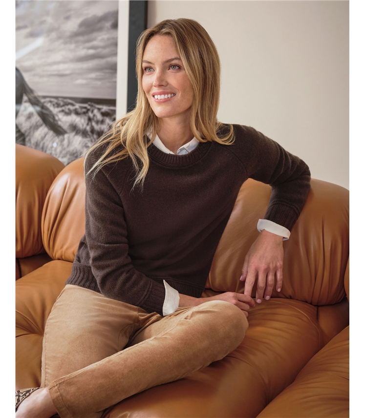 Cashmere Lofty Raglan Sleeve Jumper
