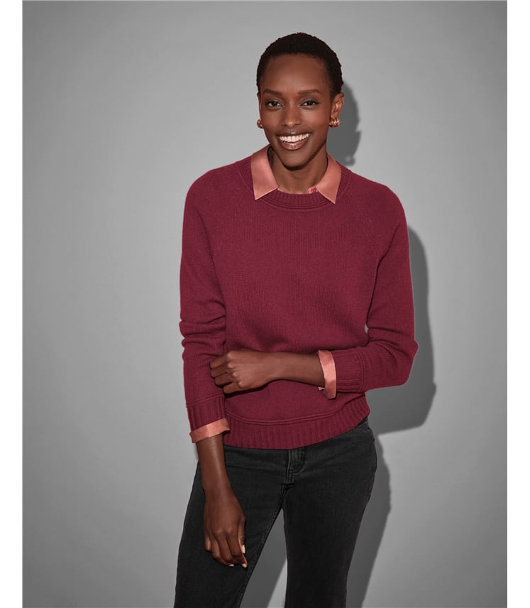 Cashmere Lofty Raglan Sleeve Sweater
