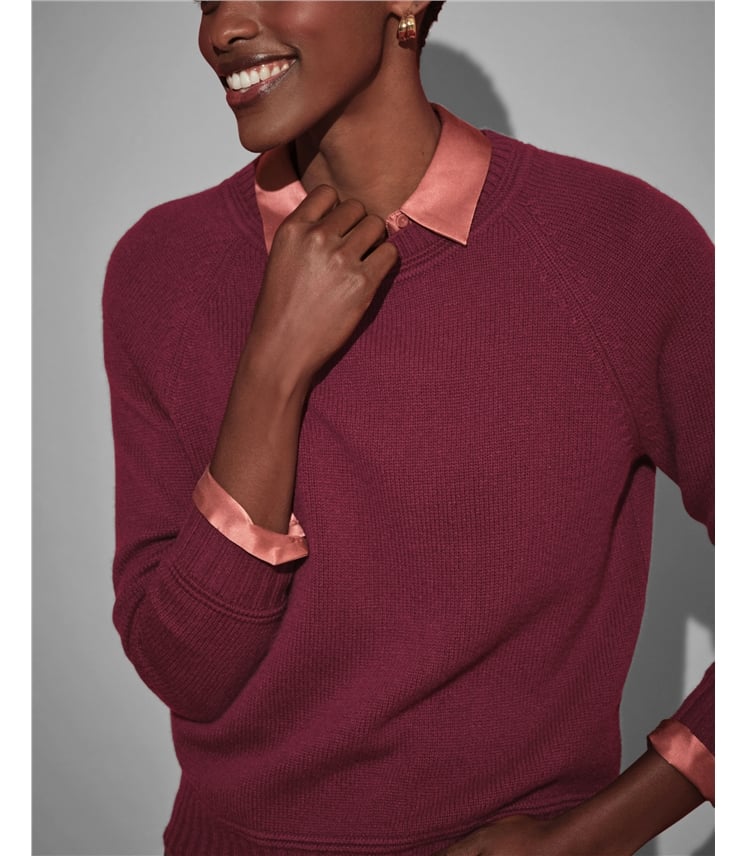 Cashmere Lofty Raglan Sleeve Sweater