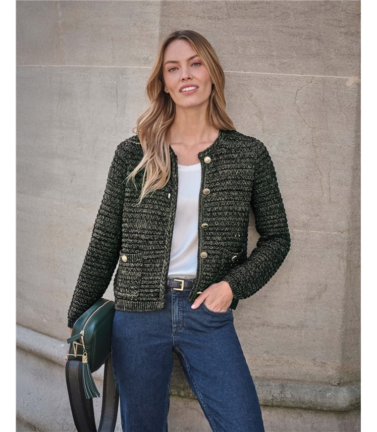 Cotton Metallic Blend Jacket