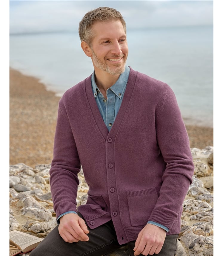 Mens Lambswool V Neck Jumper